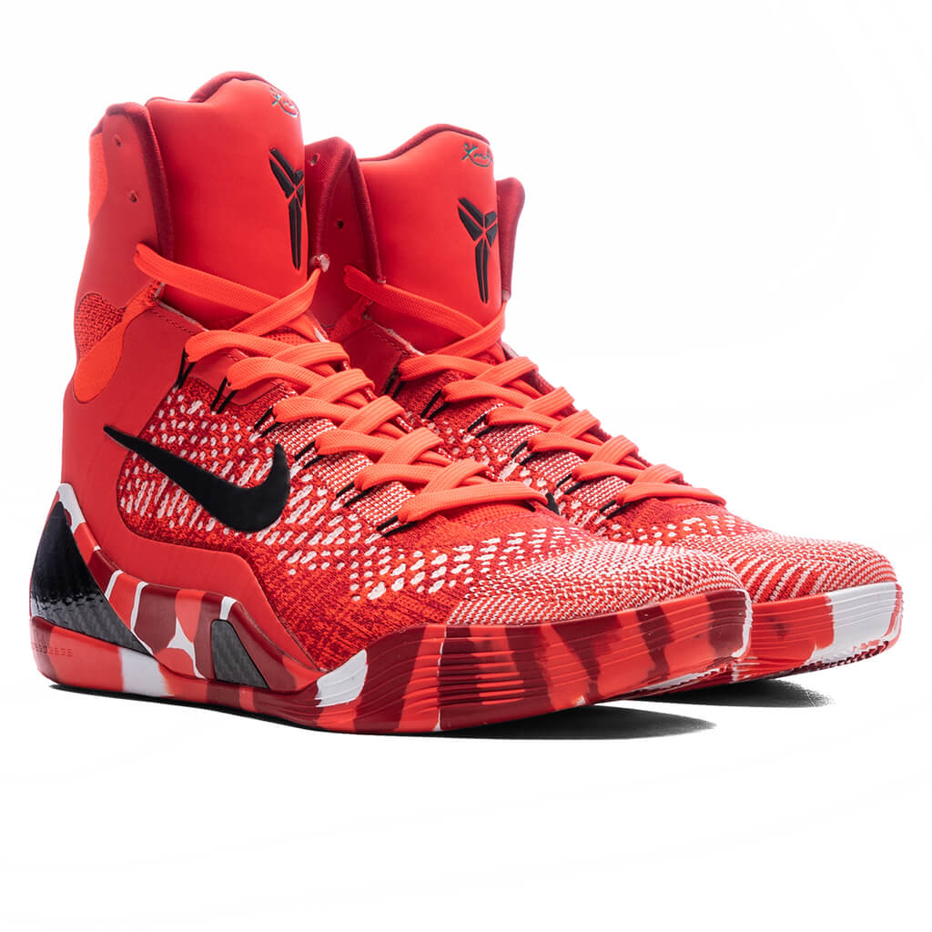 Kobe 9 Elite High Protro Christmas - Bright Crimson/Black/White