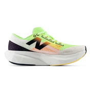 Men's FuelCell Rebel v4 Running Shoe - White/Bleached Lime Glo - Wide (2E)