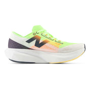 Men's FuelCell Rebel v4 Running Shoe  - White/Bleached Lime Glo - Regular (D)