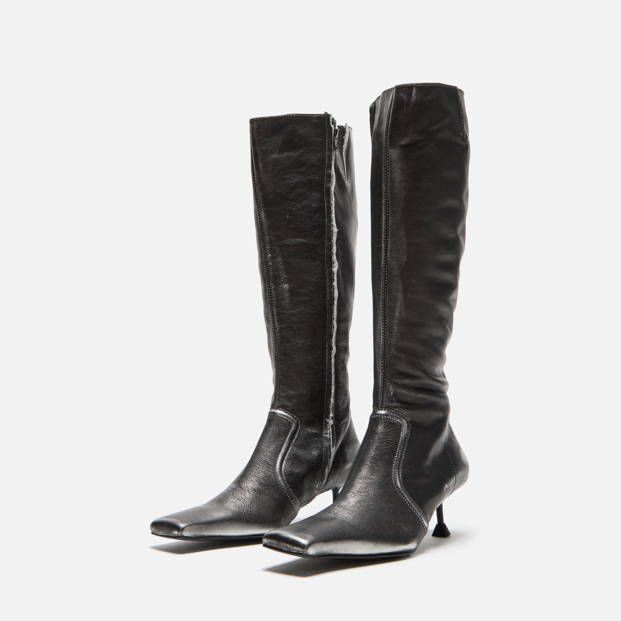 Miista Vikki Tall Boots - Black Grey