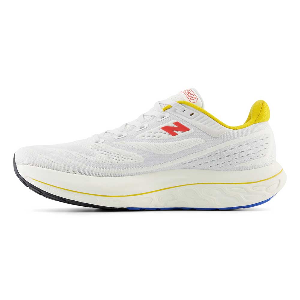 Men's Fresh Foam X Vongo v6 Running Shoe - White/Ginger Lemon - Regular (D)