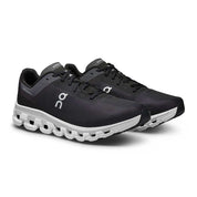 Men's Cloudflow 4 Running Shoe - Black/White - Regular (D)