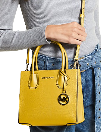 Michael Michael Kors Mercer Medium Pebbled Leather Crossbody Bag