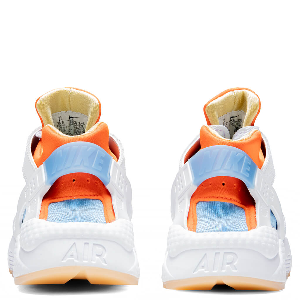 Air Huarache - White/Safety Orange/University Blue