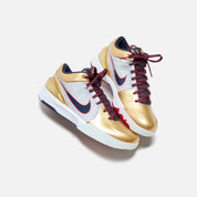 Nike Kobe 4 Protro - White / Dark Obsidian / Varsity Red / Metallic Gold