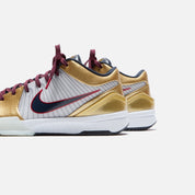 Nike Kobe 4 Protro - White / Dark Obsidian / Varsity Red / Metallic Gold