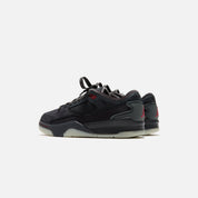 Jordan x Who Decides War WMNS Flight Court SP - Black / Varsity Red / Off Noir / Muslin