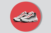 Air Max 95 'Smoke Grey' - Summit White/Chile Red/Off Noir