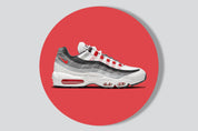 Air Max 95 'Smoke Grey' - Summit White/Chile Red/Off Noir