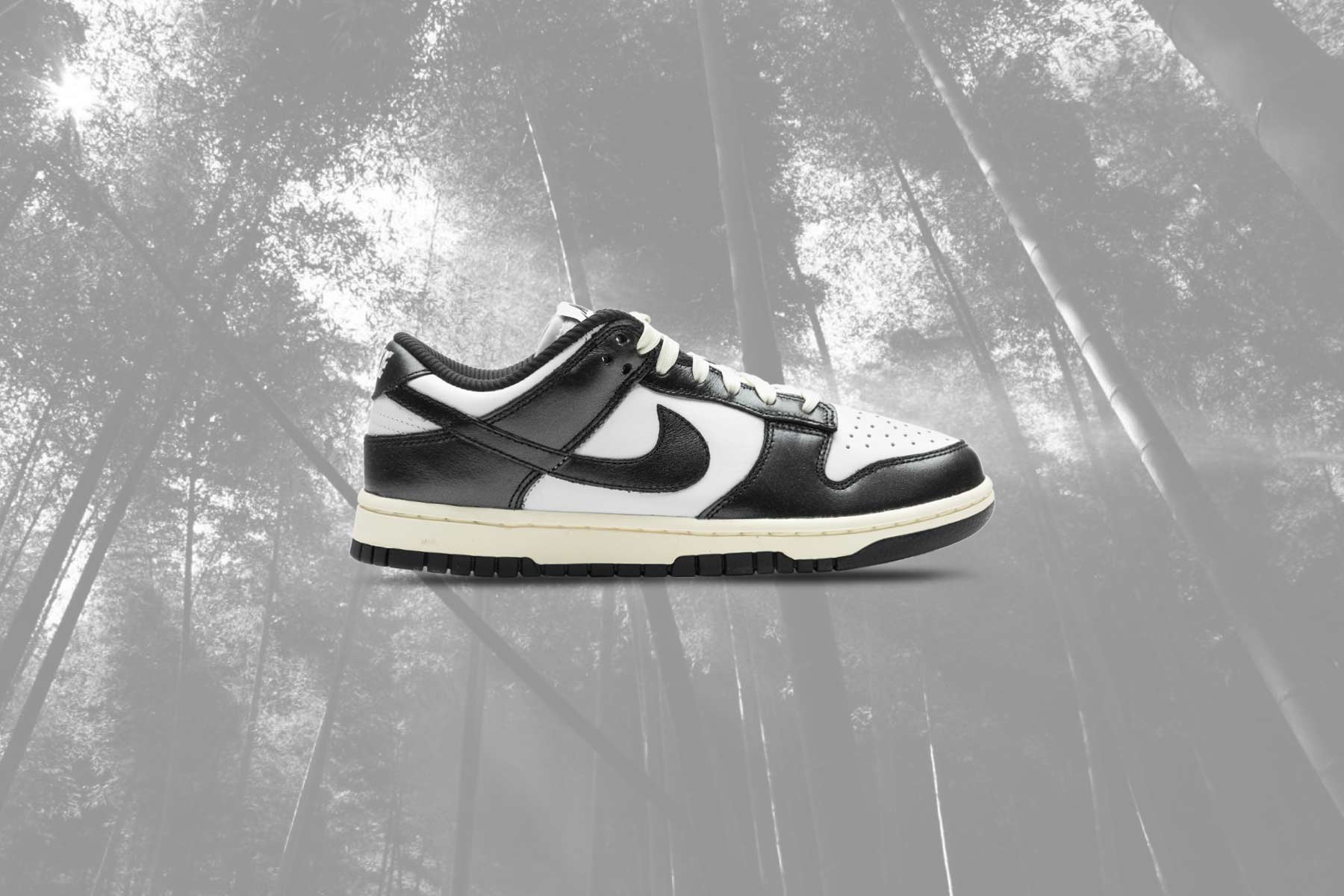 Women's Dunk Low 'Vintage Panda' - White/Black/Coconut Milk