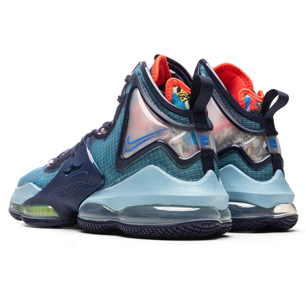 LeBron 19 - Blackened Blue/Medium Blue/Worn Blue