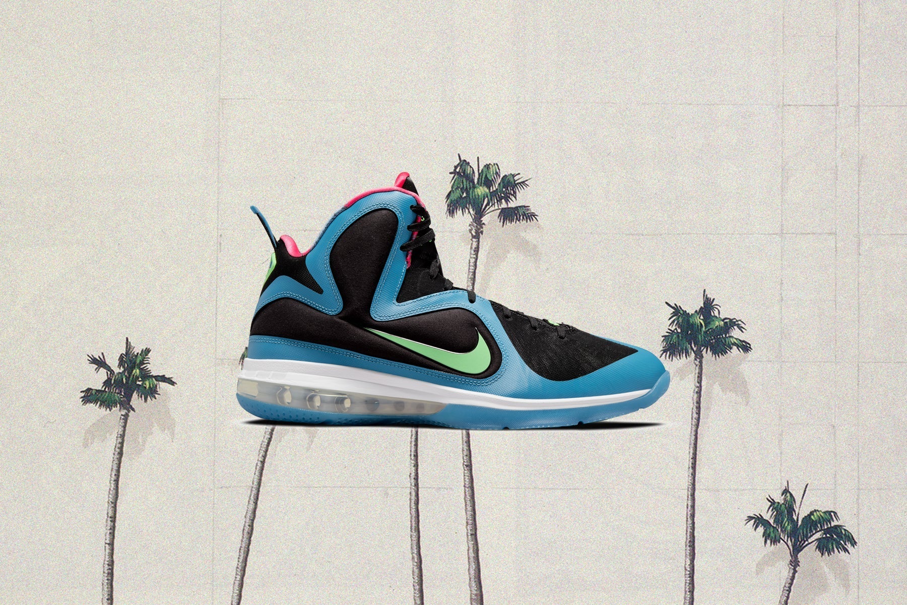 LeBron IX - Black/Lime Glow/Dutch Blue