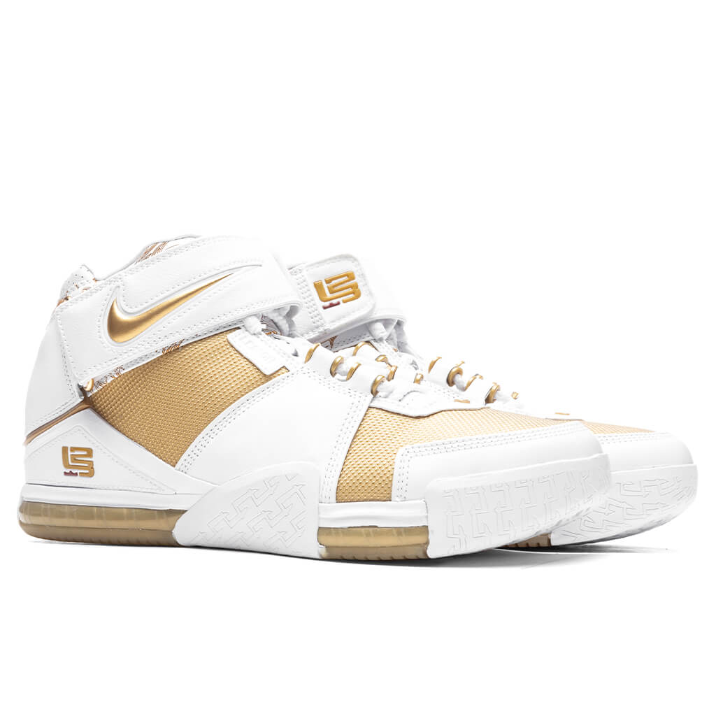 Lebron 2 "Maccabi" - White/Metallic Gold/Varsity Crimson