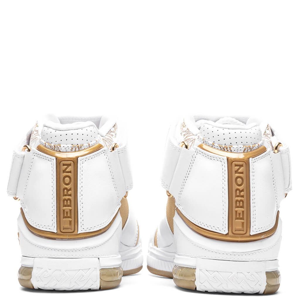 Lebron 2 "Maccabi" - White/Metallic Gold/Varsity Crimson