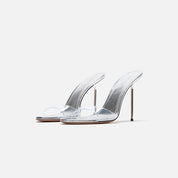 Paris Texas Lidia Mule - Silver