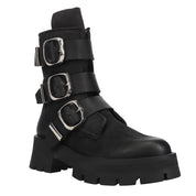 Roland Zippered Motorcycle Round Toe Boots