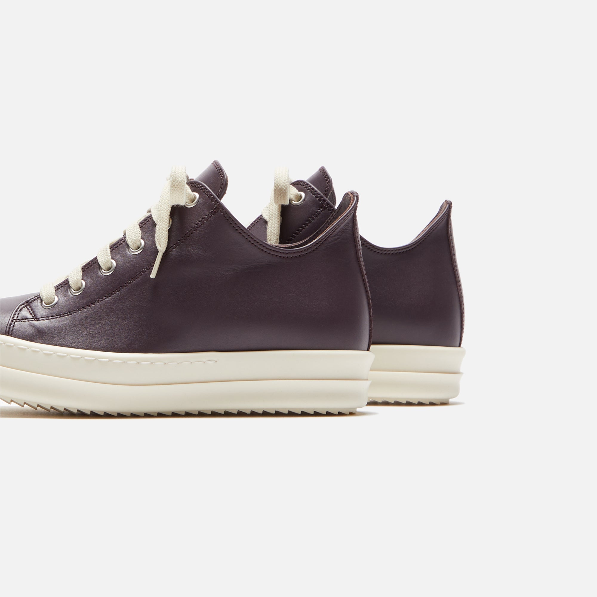 Rick Owens WMNS Scarpe in Pelle Low Sneakers - Amethyst / Milk