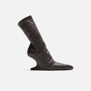 Rick Owens WMNS Cantilever 8 Wedge Ankle Boot - Dark Dust Stivali in Pelle