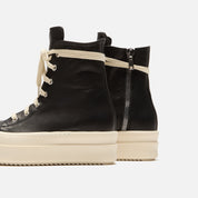 Rick Owens WMNS Mega Bumper Sneaks - Black / Milk / Milk Scarpe in Pelle