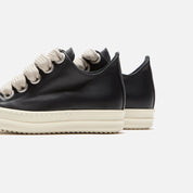 Rick Owens WMNS Jumbo Laced Low Sneaks - Black / Pearl / Milk