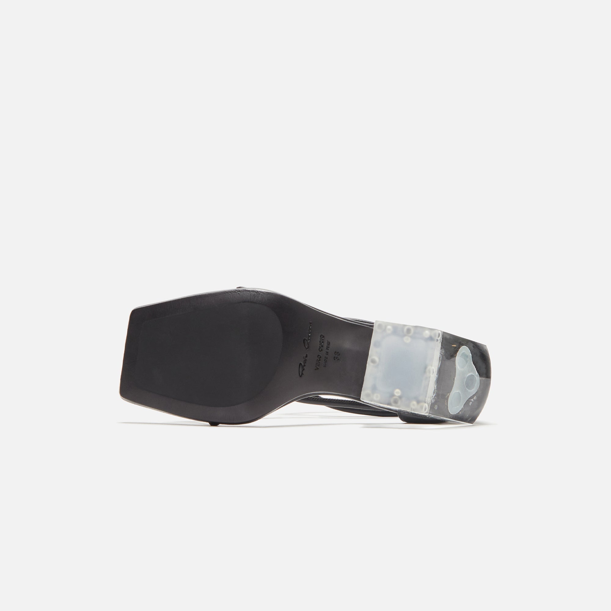 Rick Owens Sliver Sandal - Black / Clear