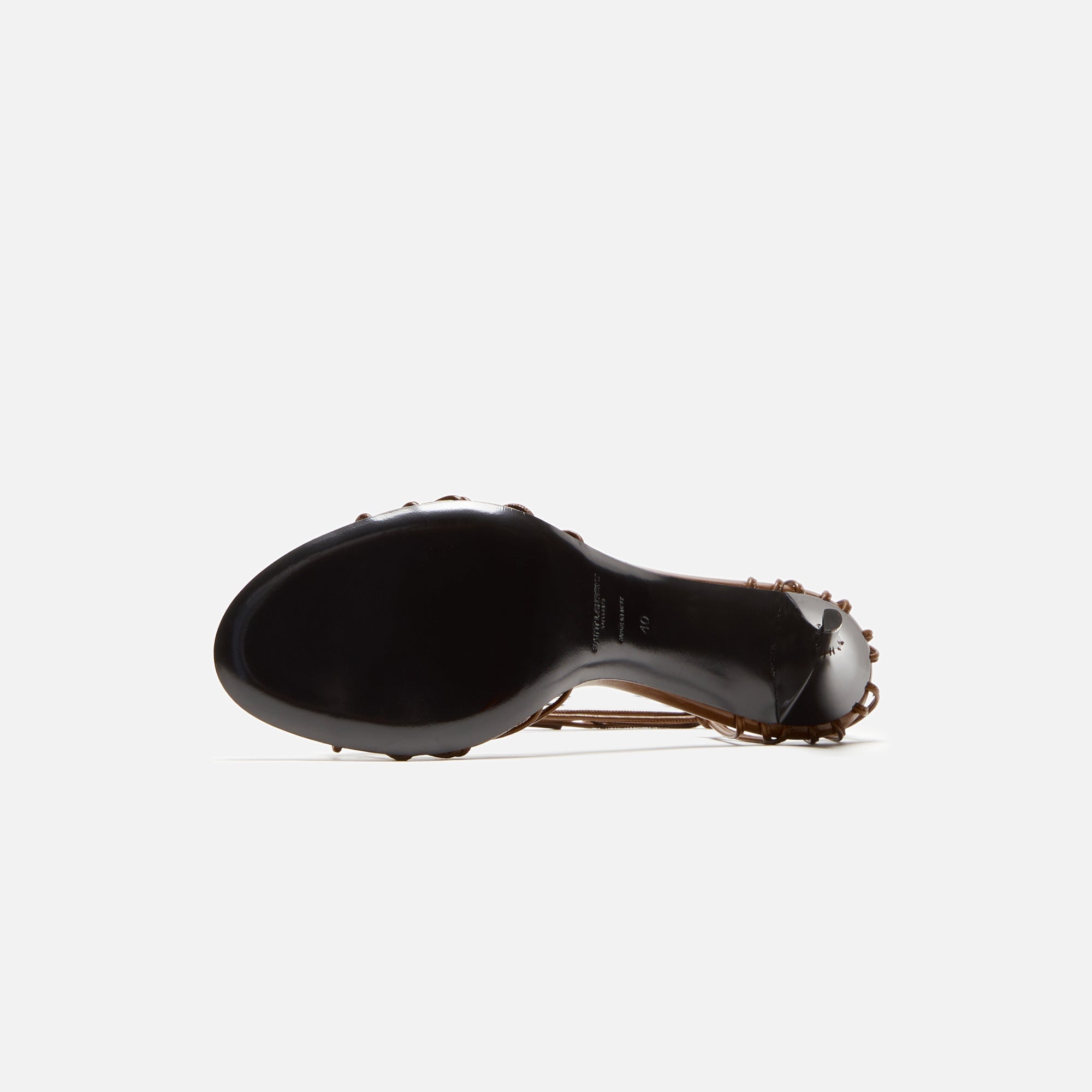 Saint Laurent Babylone 90 Sandal - Cigar