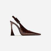 Saint Laurent Dune 110 Slingback - Manto Naturale