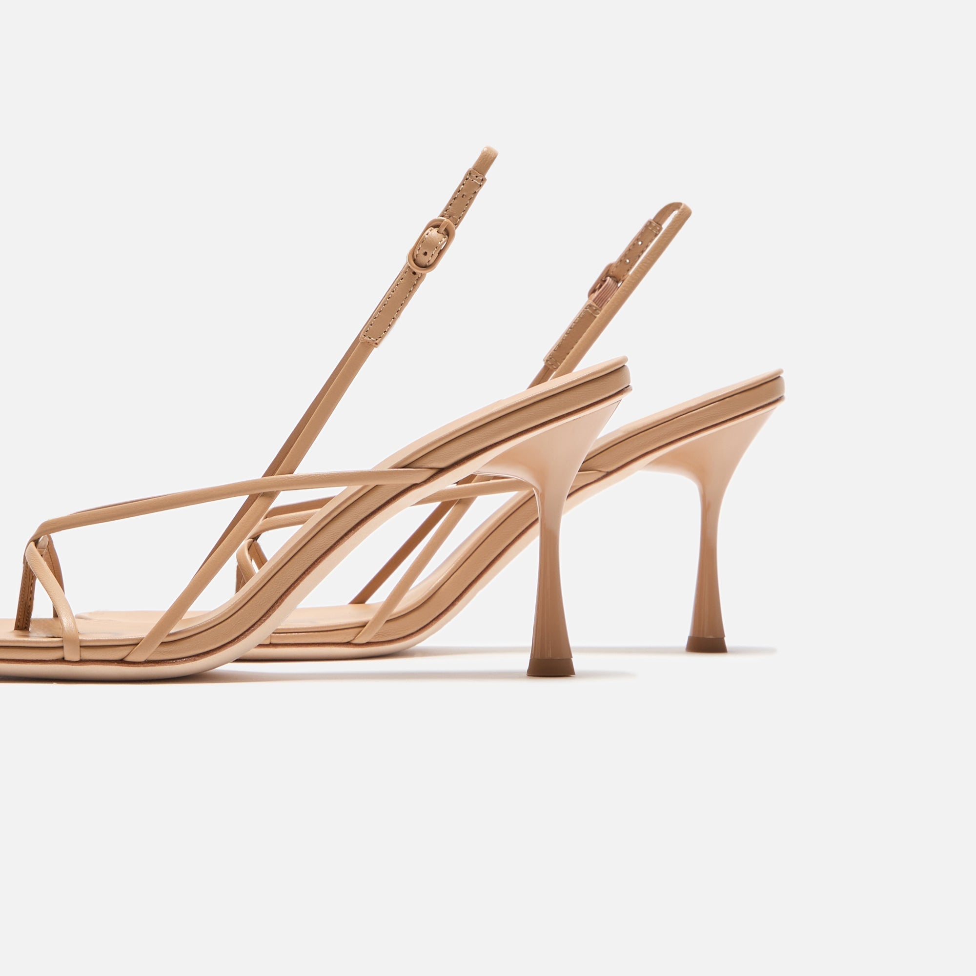 Studio Amelia Wishbone 90 Heel - Beige