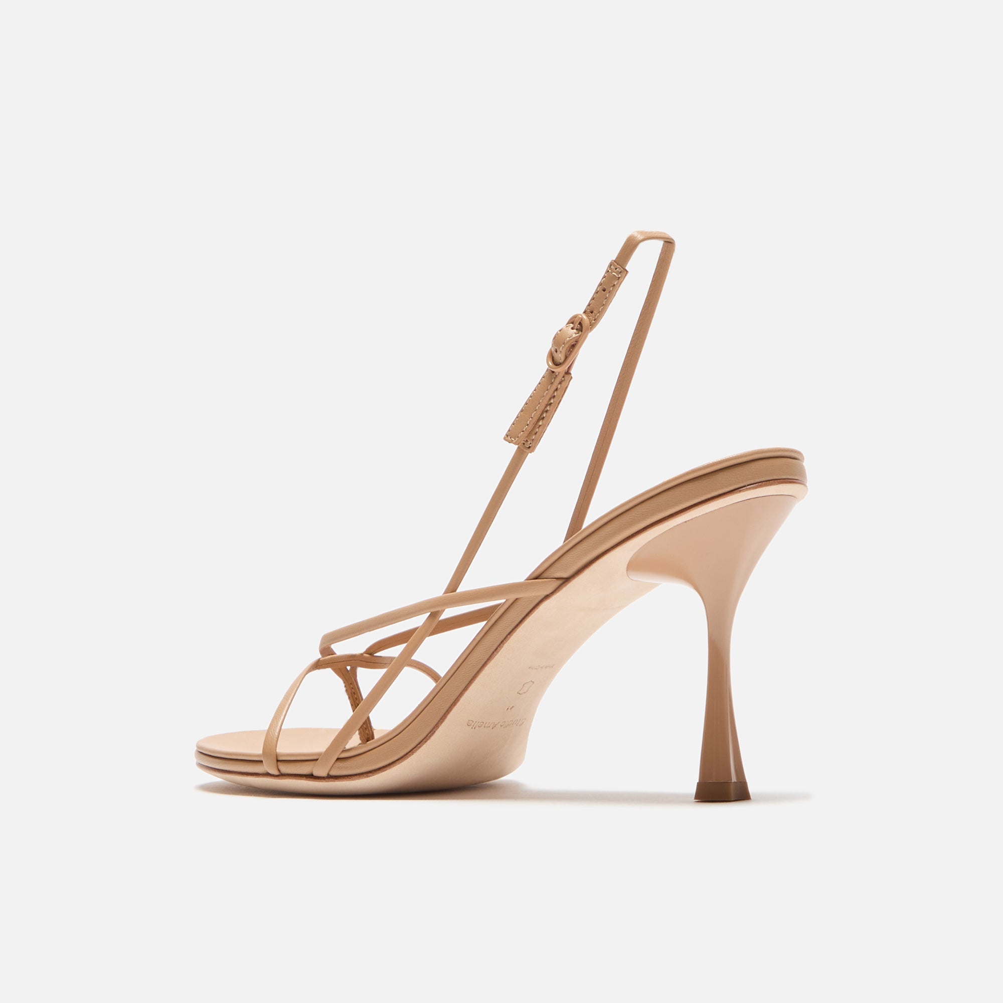 Studio Amelia Wishbone 90 Heel - Beige