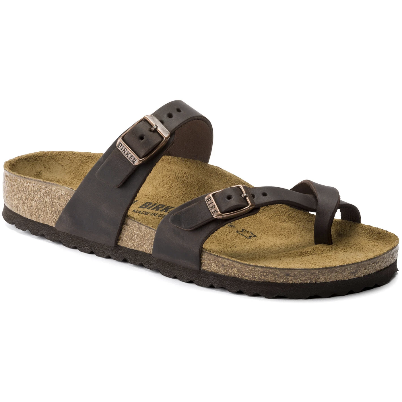 Birkenstock Mayari Oiled Leather Classic Footbed Sandal In Habana