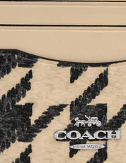 Coach Slim Id Card Case With Houndstooth Print