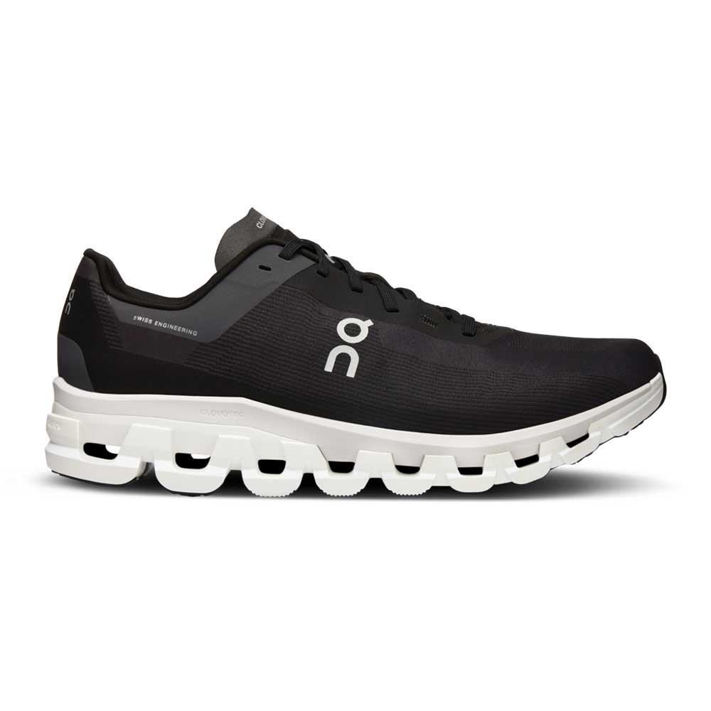 Men's Cloudflow 4 Running Shoe - Black/White - Regular (D)