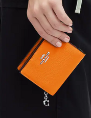 Coach Snap Wallet With Signature Canvas Interior