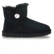 UGG Mini Bailey Button Bling Black Boots - Women's