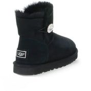 UGG Mini Bailey Button Bling Black Boots - Women's