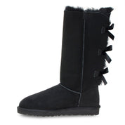 UGG Bailey Bow Triplet Tall Black Boots - Women's