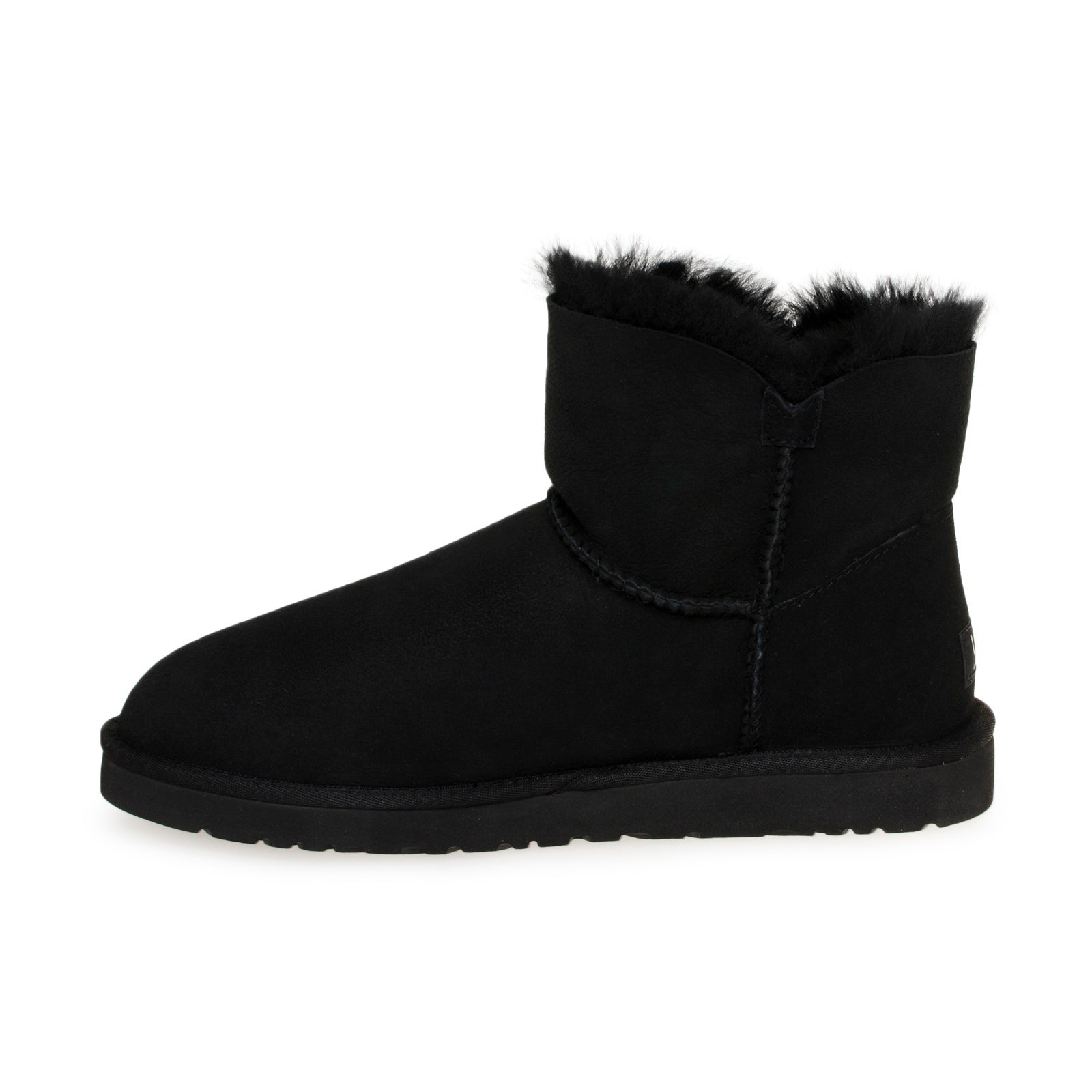 UGG Mini Bailey Button II Black Boots - Women's