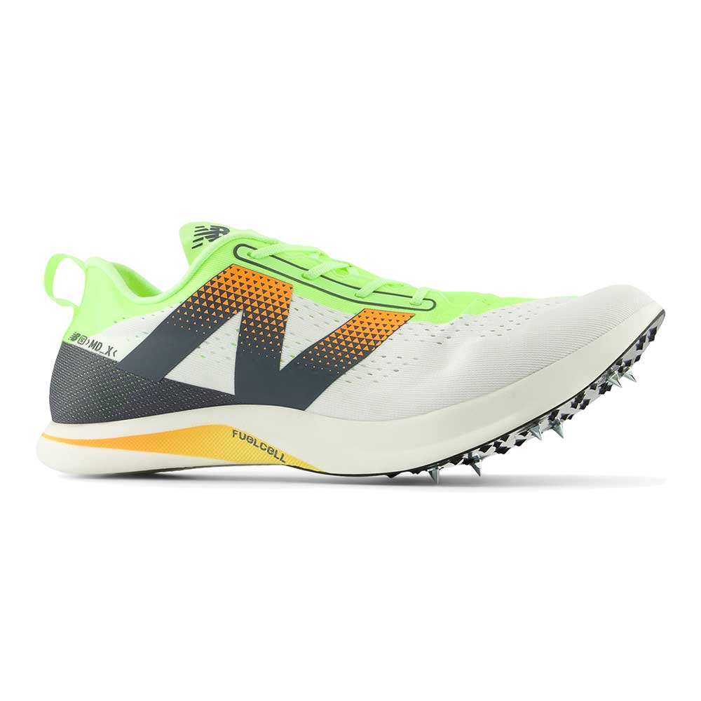 All Gender FuelCell SuperComp MDXv3 Track Spike - White/Bleached Lime Glo - Regular (D)