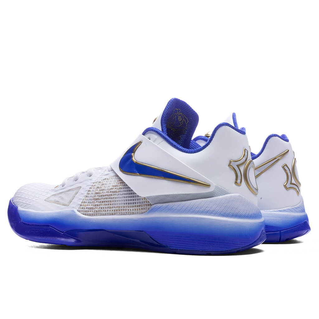 Zoom KD IV 'Alternate MVP' - Summit White/Hyper Royal/Metallic Gold