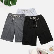 Perfee Drawstring Waist Three-Piece Shorts Set