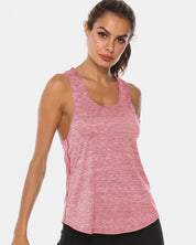 Full Size Scoop Neck Wide Strap Active Tank