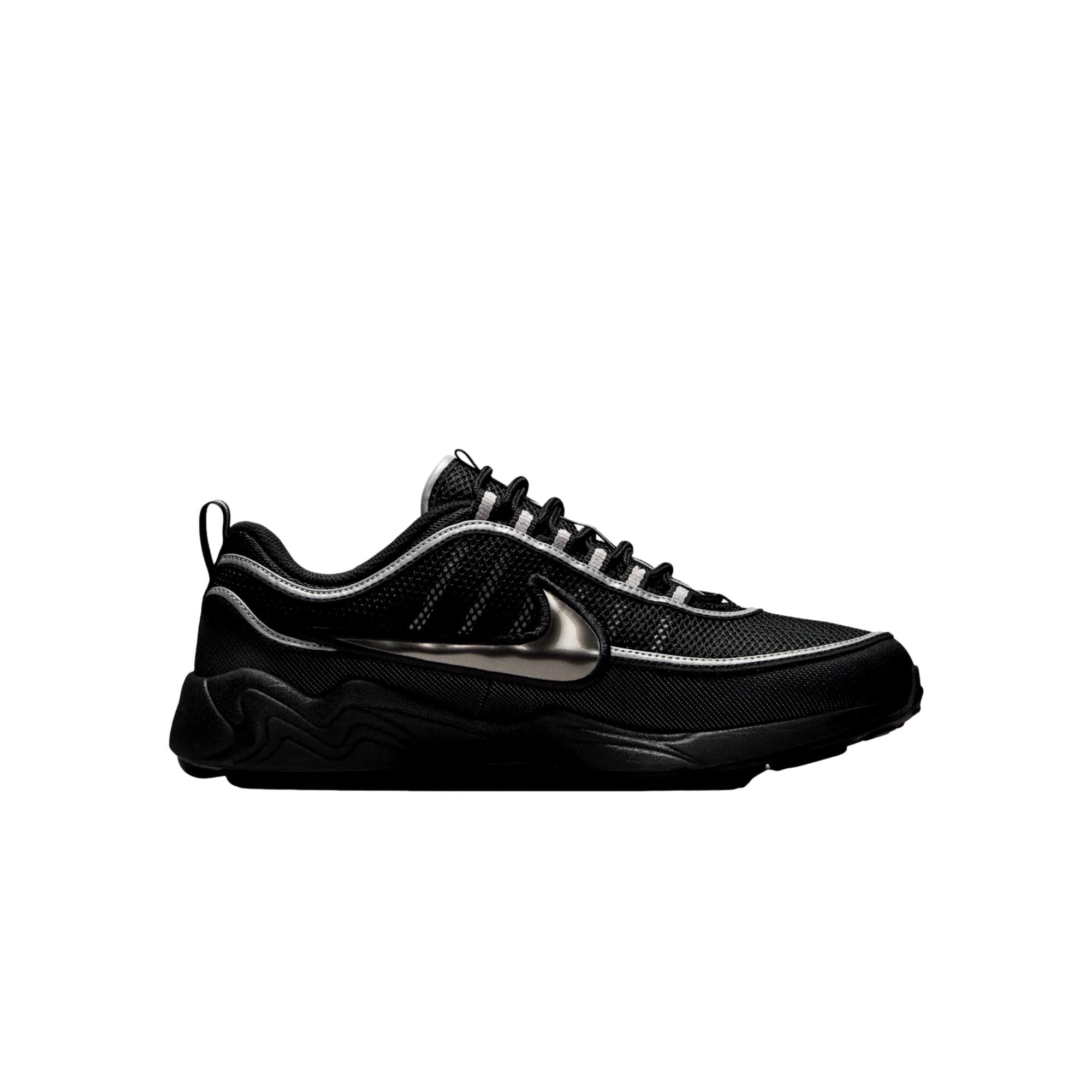 Nike Air Zoom Spiridon SP Black/Black/Metallic Silver-Red  HF9117-002 Men's