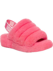 Fluff Yeah Womens Shearling Slingback Slide Slippers