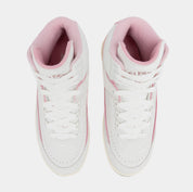 Air Jordan 2 Retro Soft Pink Womens Lifestyle Shoes (Summit White/Medium Soft Pink)