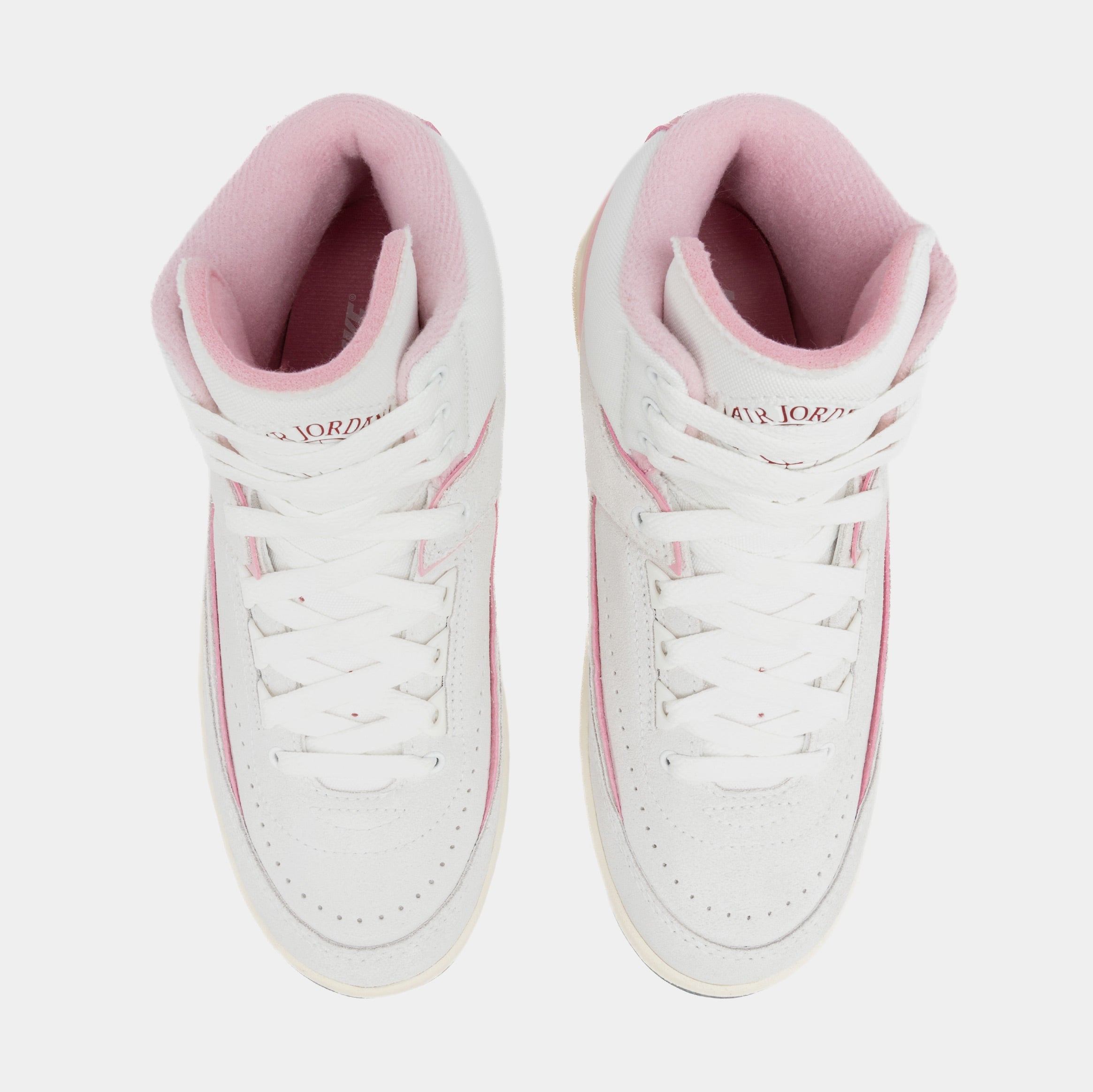 Air Jordan 2 Retro Soft Pink Womens Lifestyle Shoes (Summit White/Medium Soft Pink)