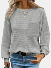 Mandy Round Neck Long Sleeve T-Shirt