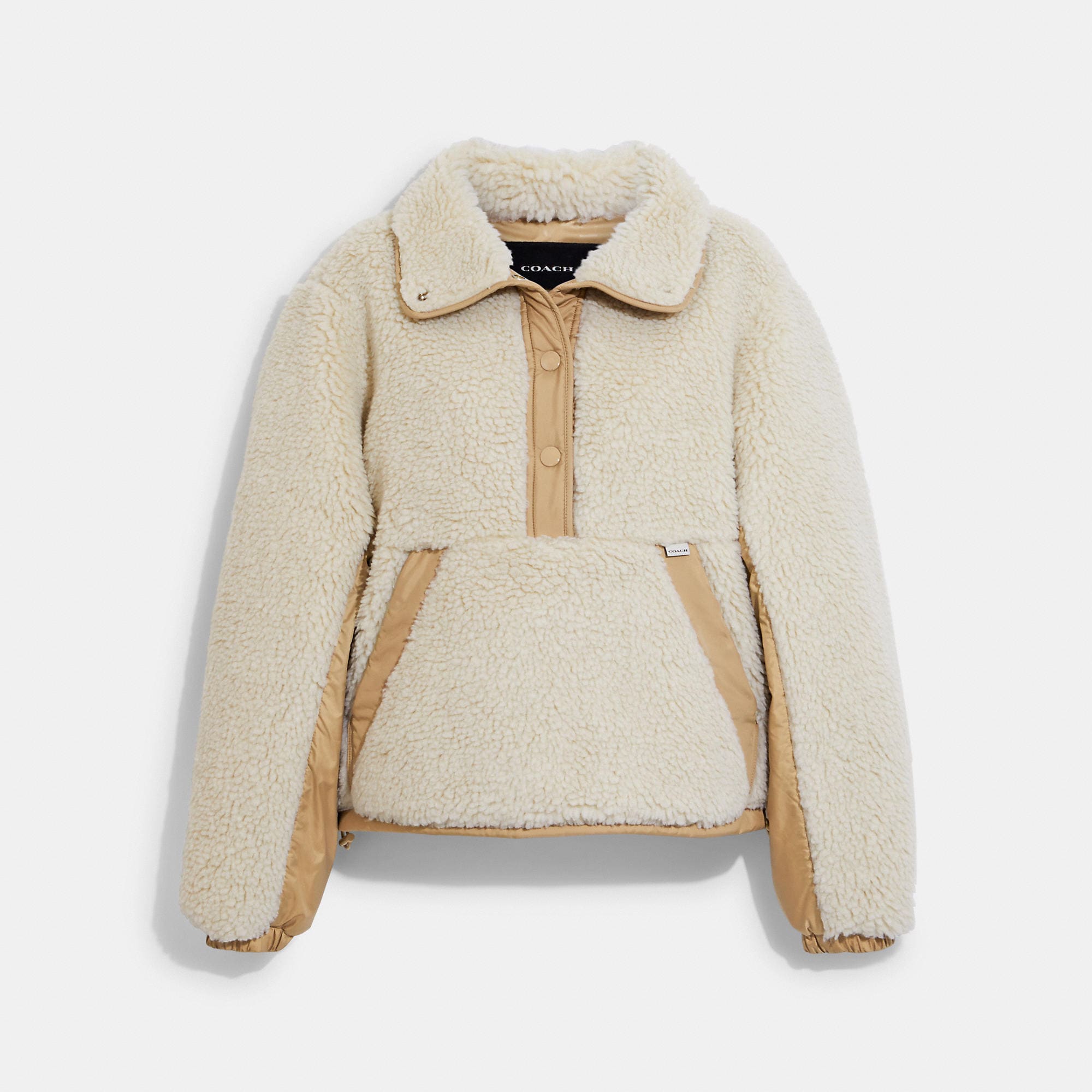 Coach Outlet Sherpa Pull Over In Recycled Polyester