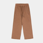 NSW Flight Fleece Open Hem Womens Pants (Brown/White)