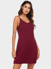 Scoop Neck Spaghetti Strap Lounge Dress