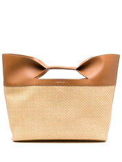 Alexander McQueen The Bow Straw Large Tote